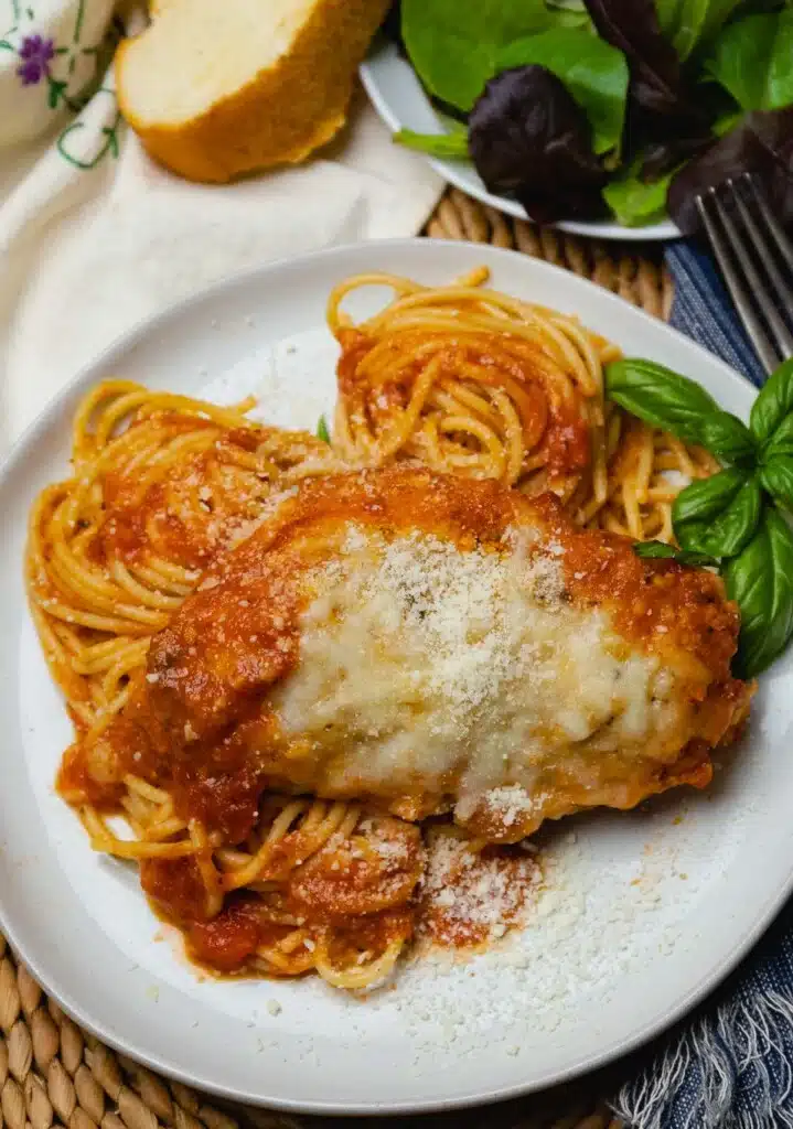 slow cooker chicken parmesan