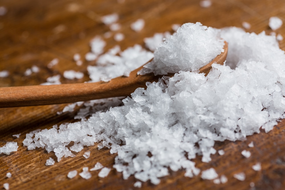 Maldon Sea Salt On Wooden Spoon