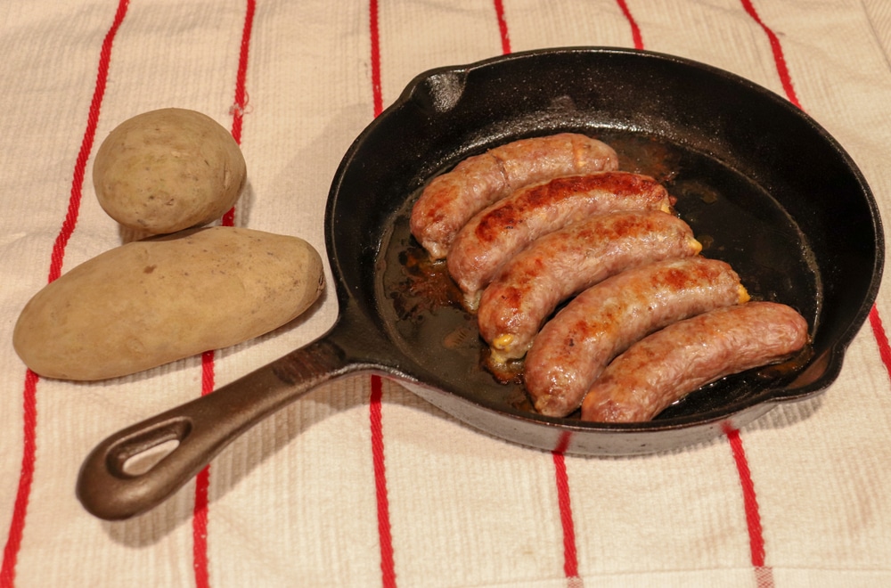 Potatoes And Bratwurst