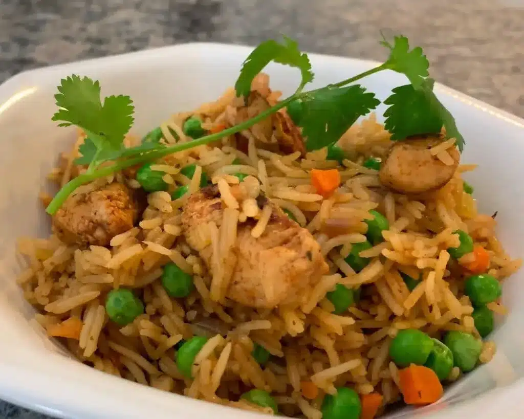 rice with chicken and vegetables