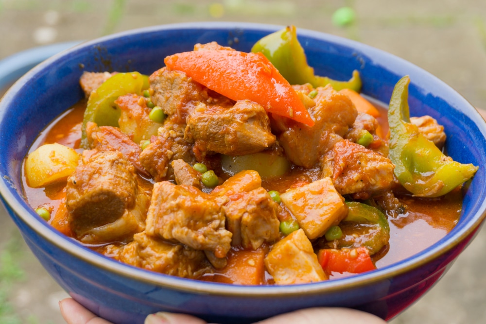 Pork Menudo a Filipino dish from south east Asia in a bow