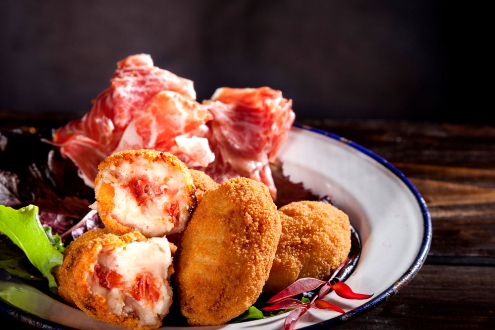 Croquettes Spanish Tapas Croquetas De Jamon