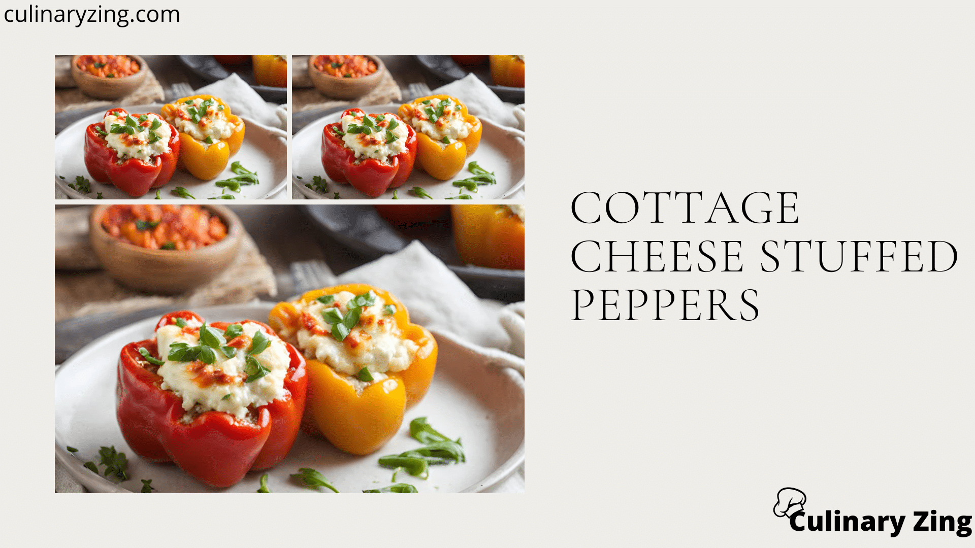 Cottage Cheese Stuffed Peppers