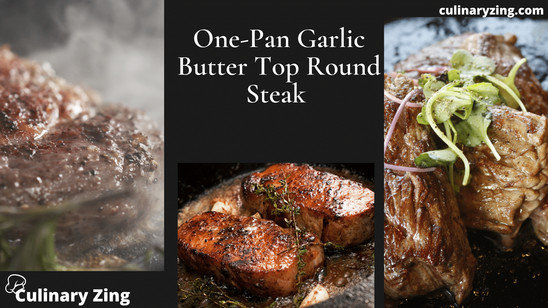 One Pan Garlic Butter Top Round Steak 